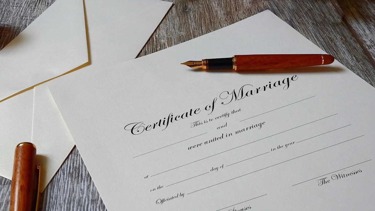 Detalhe de formulário para pedido de certidão
