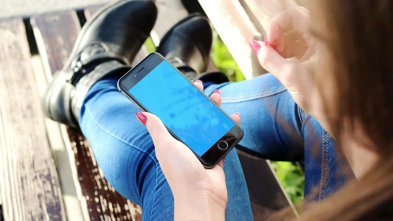 Configurações de privacidade abertas em um smartphone