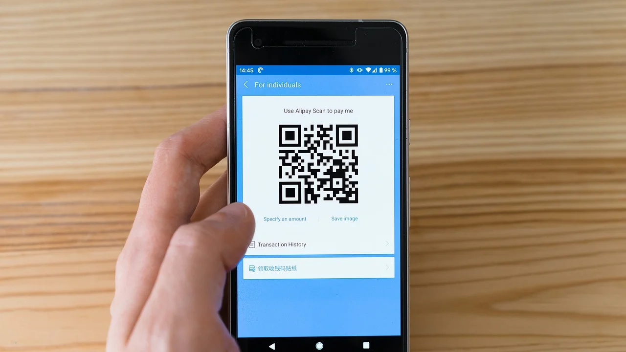 QR Code com alto contraste para facilitar a leitura.