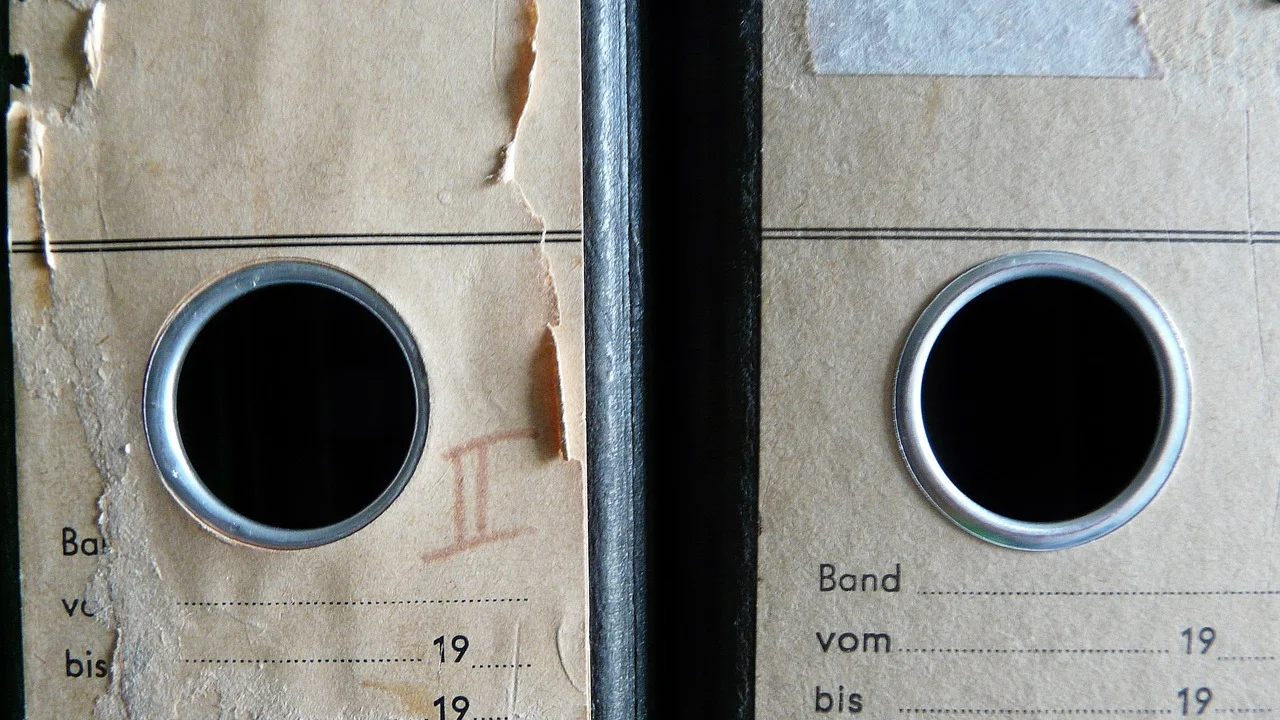 Tela com arquivos numerados em sequência