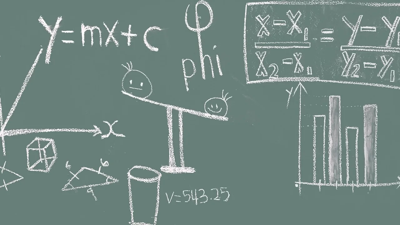 Estudante usa materiais concretos para compreender quantidades.