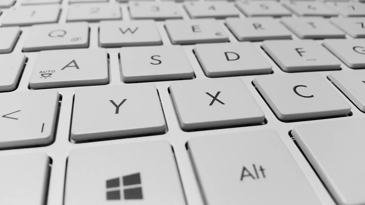 Uso de computador em rede segura para acessar serviços públicos.
