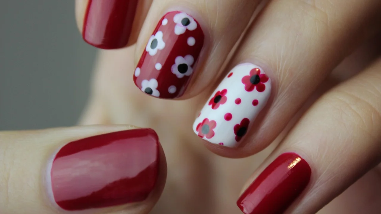 Mãos com unhas cuidadas em momento de autocuidado.